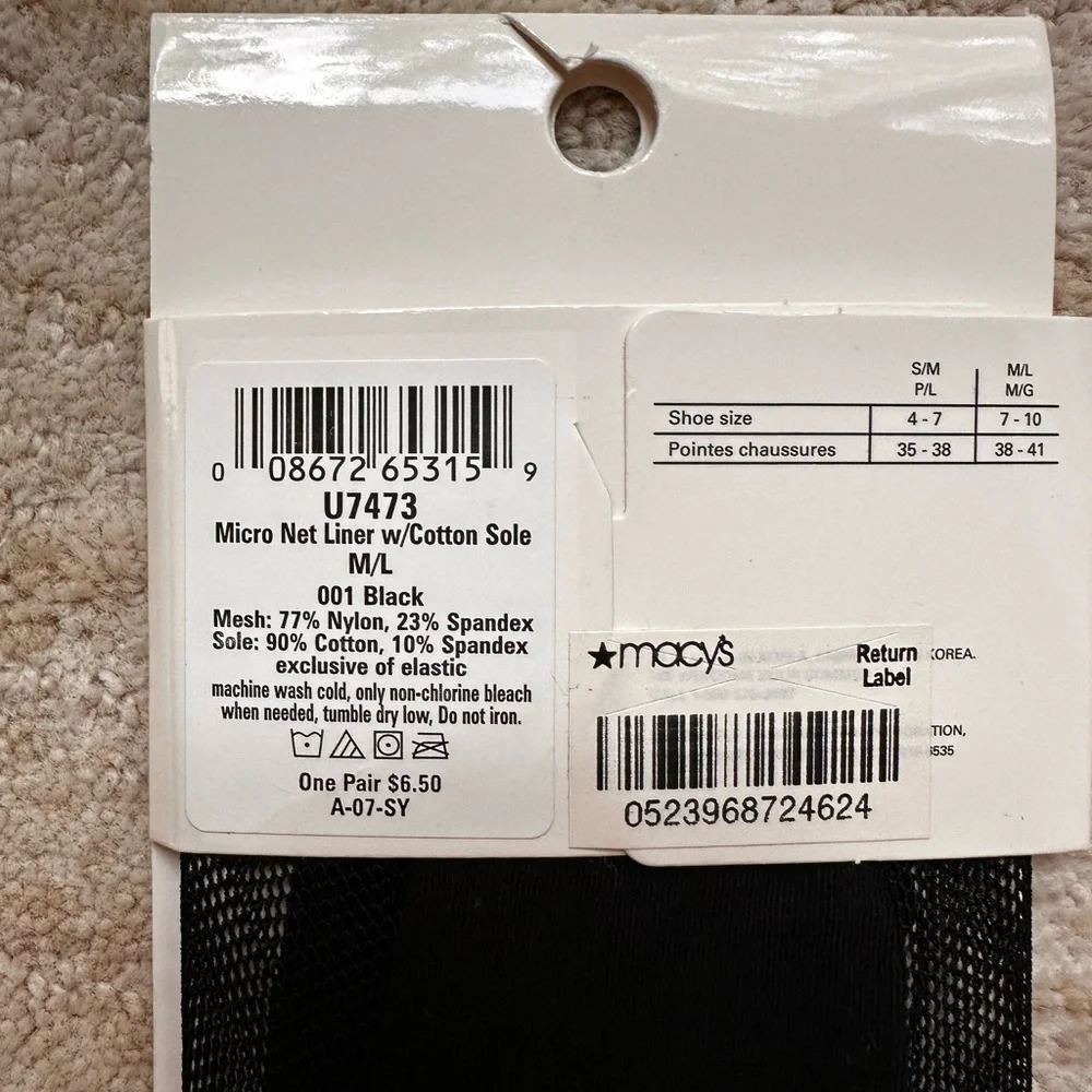 HUE No-Show Liner Socks Set of 3